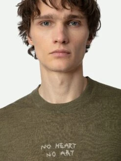 Zadig & Voltaire Kennedy Sweater Used Kaki 12 Zadig & Voltaire Kennedy Sweater Used Kaki -Zadig & Voltaire Clothing KMSW00681 USED KAKI HOVER 1