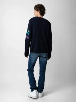 Zadig & Voltaire Kennedy Cashmere Sweater Encre -Zadig & Voltaire Clothing KMSW00691 ENCRE BACK