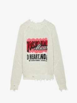 Zadig & Voltaire Tim Sweater Naturel -Zadig & Voltaire Clothing KMSW00692 NATUREL PACKSHOT