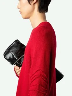 Zadig & Voltaire Jordan Arrow Sweater Cerise -Zadig & Voltaire Clothing KMSW00703 CERISE HOVER 668ba32d6e898