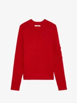 Zadig & Voltaire Jordan Arrow Sweater Cerise -Zadig & Voltaire Clothing KMSW00703 CERISE PACKSHOT 6694ee79a77b3