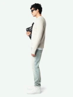 Zadig & Voltaire Jordan Wool Sweater Greige -Zadig & Voltaire Clothing KMSW01737 GREIGE ADDI 2 6760409f08aab