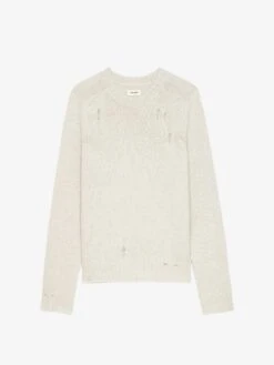 Zadig & Voltaire Jordan Wool Sweater Greige -Zadig & Voltaire Clothing KMSW01737 GREIGE PACKSHOT 6777efeaeff10