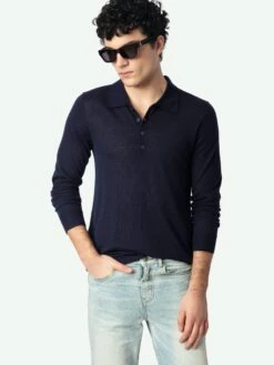 Zadig & Voltaire Dimi Cashmere Sweater Encre -Zadig & Voltaire Clothing KMSW01772 ENCRE ADDI 1 67604105a766e