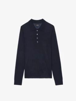 Zadig & Voltaire Dimi Cashmere Sweater Encre -Zadig & Voltaire Clothing KMSW01772 ENCRE PACKSHOT 6777eff4ba0ca