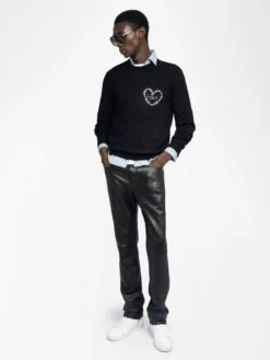 Zadig & Voltaire Kennedy Sweater Noir -Zadig & Voltaire Clothing KMSW01793 NOIR ADDI 1 68485095f2a7e