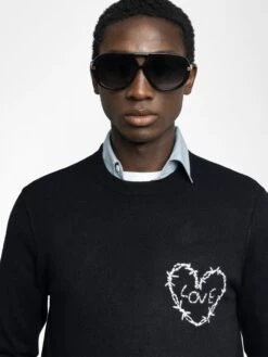 Zadig & Voltaire Kennedy Sweater Noir -Zadig & Voltaire Clothing KMSW01793 NOIR HOVER 68484f8adc60f