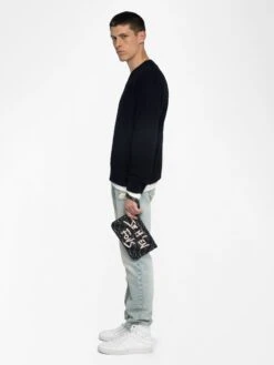 Zadig & Voltaire Marko Sweater Noir -Zadig & Voltaire Clothing KMSW01801 NOIR ADDI 2 6863f61660a21