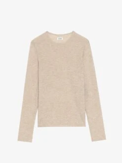 Zadig & Voltaire Teiss Cashmere Sweater Cream 13 Zadig & Voltaire Teiss Cashmere Sweater Cream -Zadig & Voltaire Clothing KMSW01811 CREAM PACKSHOT 6836c927ac89d