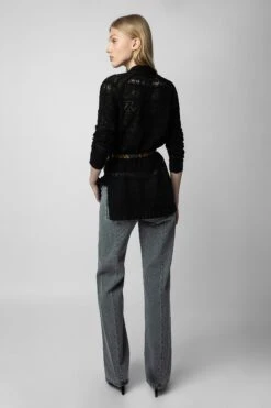 Zadig & Voltaire Isao Cardigan Black -Zadig & Voltaire Clothing KWCA00534 NOIR 8