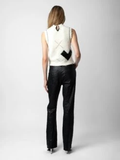 Zadig & Voltaire Karry Cardigan Ecru 9 Zadig & Voltaire Karry Cardigan Ecru -Zadig & Voltaire Clothing KWCA00561 ECRU BACK