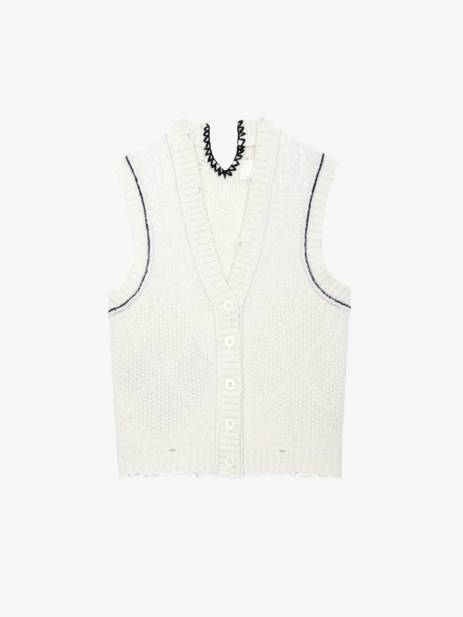 Zadig & Voltaire Karry Cardigan Ecru 8 Zadig & Voltaire Karry Cardigan Ecru - Image 6