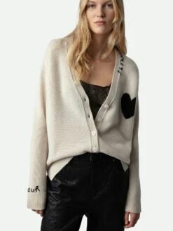Zadig & Voltaire Mirka Cashmere Cardigan Judo 12 Zadig & Voltaire Mirka Cashmere Cardigan Judo -Zadig & Voltaire Clothing KWCA00567 JUDO HOVER