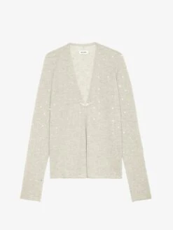 Zadig & Voltaire Daffy Cashmere Cardigan Geology -Zadig & Voltaire Clothing KWCA01624 GEOLOGY PACKSHOT 6777f0da34f62