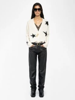 Zadig & Voltaire Mirkaz Cashmere Cardigan Ecru
