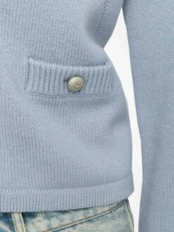 Zadig & Voltaire Nolly Cashmere Cardigan Light Blue -Zadig & Voltaire Clothing KWCA01633 LIGHT BLUE HOVER 684851b7dfe38