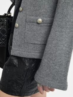 Zadig & Voltaire Lucy Cardigan Anthracite -Zadig & Voltaire Clothing KWCA01634 ANTHRACITE HOVER 685e8cacd4508