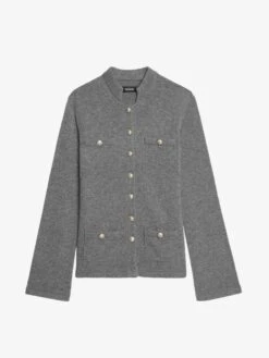 Zadig & Voltaire Lucy Cardigan Anthracite -Zadig & Voltaire Clothing KWCA01634 ANTHRACITE PACKSHOT 686286e383c2e