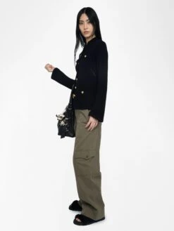 Zadig & Voltaire Lucy Cardigan Black -Zadig & Voltaire Clothing KWCA01634 BLACK ADDI 2 685d213bdbf66