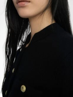 Zadig & Voltaire Lucy Cardigan Black -Zadig & Voltaire Clothing KWCA01634 BLACK ADDI 3 685d217f703af