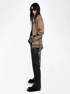 Zadig & Voltaire Kala Wool Cardigan Daim -Zadig & Voltaire Clothing KWCA01638 DAIM ADDI 2 685d2177eec29