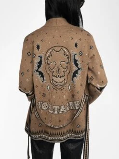 Zadig & Voltaire Kala Wool Cardigan Daim -Zadig & Voltaire Clothing KWCA01638 DAIM ADDI 3 685d218746094