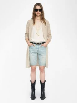 Zadig & Voltaire Daffyz Cashmere Cardigan Cream