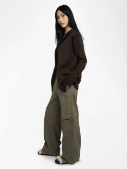 Zadig & Voltaire Cosya Cardigan Dark Chocolate -Zadig & Voltaire Clothing KWCA01668 DARK CHOCOLATE ADDI 2 685d2134c679d