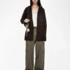 Zadig & Voltaire Cosya Cardigan Dark Chocolate -Zadig & Voltaire Clothing KWCA01668 DARK CHOCOLATE SHOOTING 685d21bdb1cf3