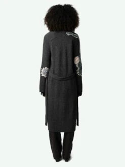 Zadig & Voltaire Salonny Coat Charcoal -Zadig & Voltaire Clothing KWCO00081 CHARCOAL ADDI 4 6683f15695095