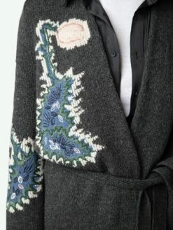 Zadig & Voltaire Salonny Coat Charcoal -Zadig & Voltaire Clothing KWCO00081 CHARCOAL HOVER 6683f0bc31153