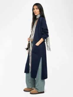 Zadig & Voltaire Salonny Cardigan Encre -Zadig & Voltaire Clothing KWCO01527 ENCRE ADDI 3 686b82b1120c2