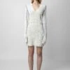 Zadig & Voltaire Hiko Dress Ecru 1 Zadig & Voltaire Hiko Dress Ecru -Zadig & Voltaire Clothing KWDR00166 ECRU 6