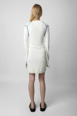 Zadig & Voltaire Hiko Dress Ecru -Zadig & Voltaire Clothing KWDR00166 ECRU 8