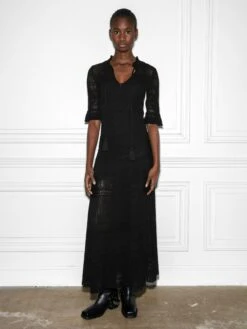 Zadig & Voltaire Memphis Dress Black -Zadig & Voltaire Clothing KWDR00169 NOIR ADDI 1