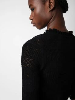 Zadig & Voltaire Memphis Dress Black -Zadig & Voltaire Clothing KWDR00169 NOIR ADDI 2