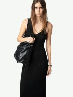 Zadig & Voltaire Nara Cashmere Dress Black -Zadig & Voltaire Clothing KWDR01205 BLACK ADDI 1 6760531d040c1