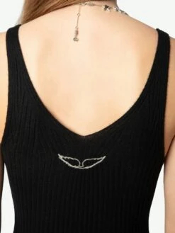 Zadig & Voltaire Nara Cashmere Dress Black -Zadig & Voltaire Clothing KWDR01205 BLACK HOVER 6760555b9ee4d