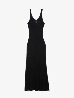 Zadig & Voltaire Nara Cashmere Dress Black -Zadig & Voltaire Clothing KWDR01205 BLACK PACKSHOT 6777f0846a246