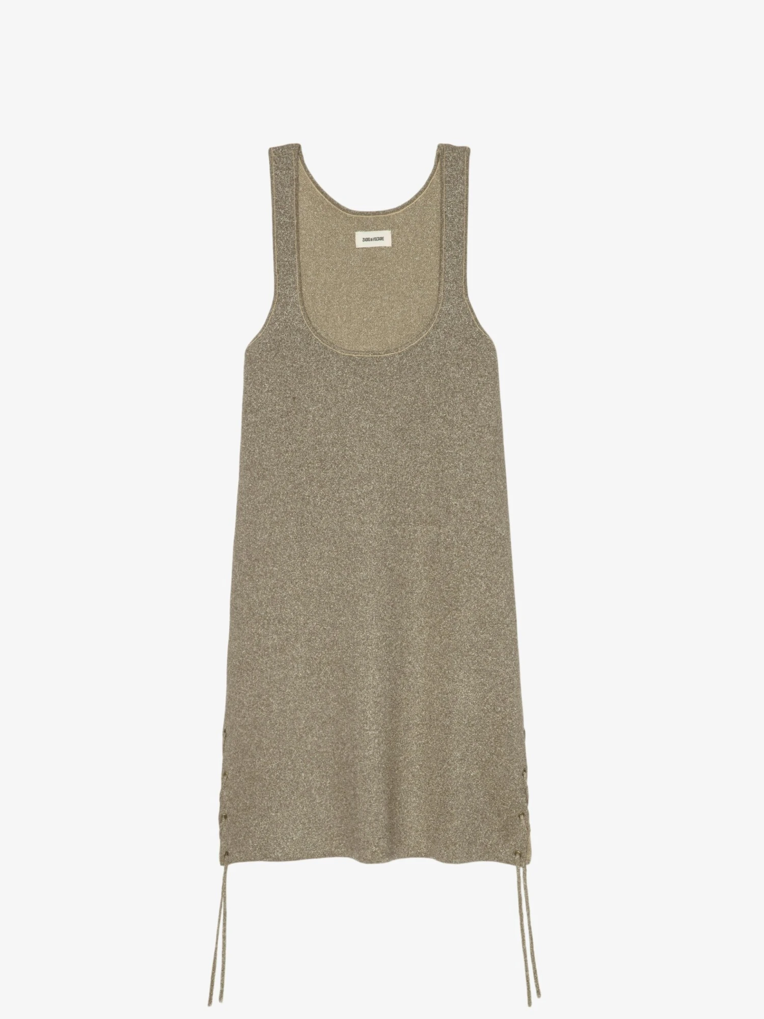 Zadig & Voltaire Daby Gold Metallic Mini Dress Gold 9 Zadig & Voltaire Daby Gold Metallic Mini Dress Gold - Image 7