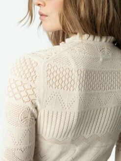 Zadig & Voltaire Memphisa Dress Ecru -Zadig & Voltaire Clothing KWDR01211 ECRU HOVER 67a9e2513a25a