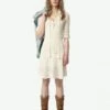 Zadig & Voltaire Memphisa Dress Ecru -Zadig & Voltaire Clothing KWDR01211 ECRU SHOOTING 67a9e2c4f030e