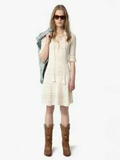 Zadig & Voltaire Memphisa Dress Ecru