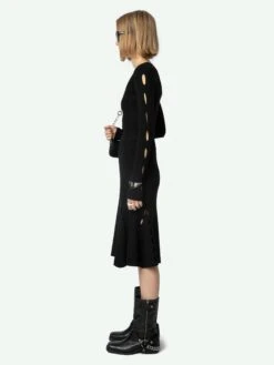 Zadig & Voltaire Ginza Skirt Black -Zadig & Voltaire Clothing KWSK00013 NOIR ADDI 2 6704e35f2d68d