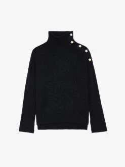 Zadig & Voltaire Alma Jewelled Cashmere Sweater Encre 13 Zadig & Voltaire Alma Jewelled Cashmere Sweater Encre -Zadig & Voltaire Clothing KWSW00002 ENCRE PACKSHOT 6694ebded64d9
