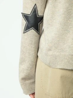 Zadig & Voltaire Vivi Patch Cashmere Sweater Geology -Zadig & Voltaire Clothing KWSW00059 GEOLOGY HOVER 675ff2401fb4e