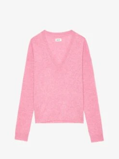 Zadig & Voltaire Vivi Patch Cashmere Sweater Phlox -Zadig & Voltaire Clothing KWSW00059 PHLOX PACKSHOT 6777f0a970abf