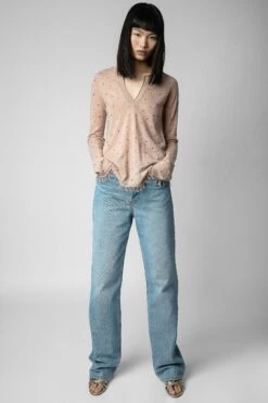Zadig & Voltaire Riviera Cashmere Sweater Blush