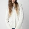 Zadig & Voltaire Louna Pullover Ecru -Zadig & Voltaire Clothing KWSW01499 ECRU 2