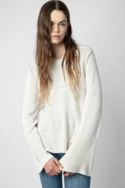 Zadig & Voltaire Louna Pullover Ecru